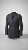 Charcoal Mist double-breasted tailored suit