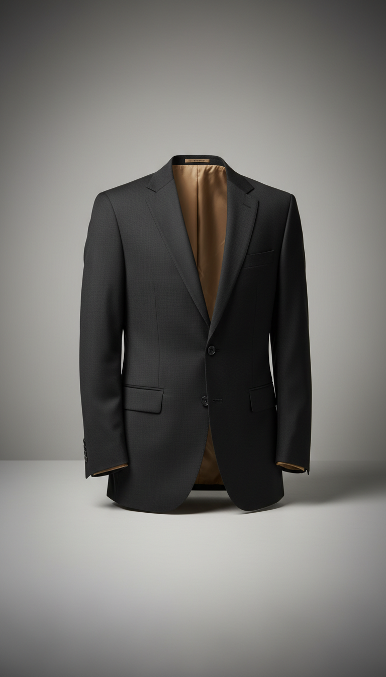 Onyx single-breasted tailored suit